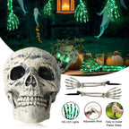 Large Ground Breaking Skeleton with Light Up Eyes Halloween Decoration Prop — alternate product view 3