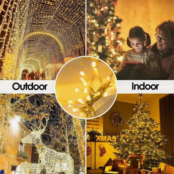 Fairy String Lights 10-50m Mains Plug In Christmas Tree Indoor & Outdoor Remote — alternate product view 7