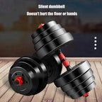 20kg Dumbbells Barbell Set with Connecting Rod — alternate product view 2