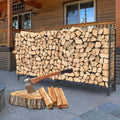 Outdoor Firewood Log Pile Rack Heavy Duty Wood Storage Organiser Holder Stand — main product view