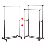 Metal Clothes Rail Storage Garment Shelf Hanging Display Stand Rack — alternate product view 11