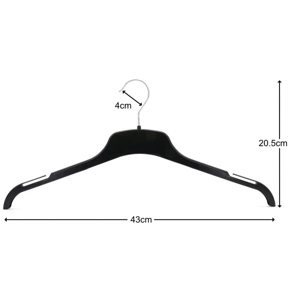 Strong Plastic Coat Clothes Hangers for Tops, Shirts, Dresses — alternate product view 5