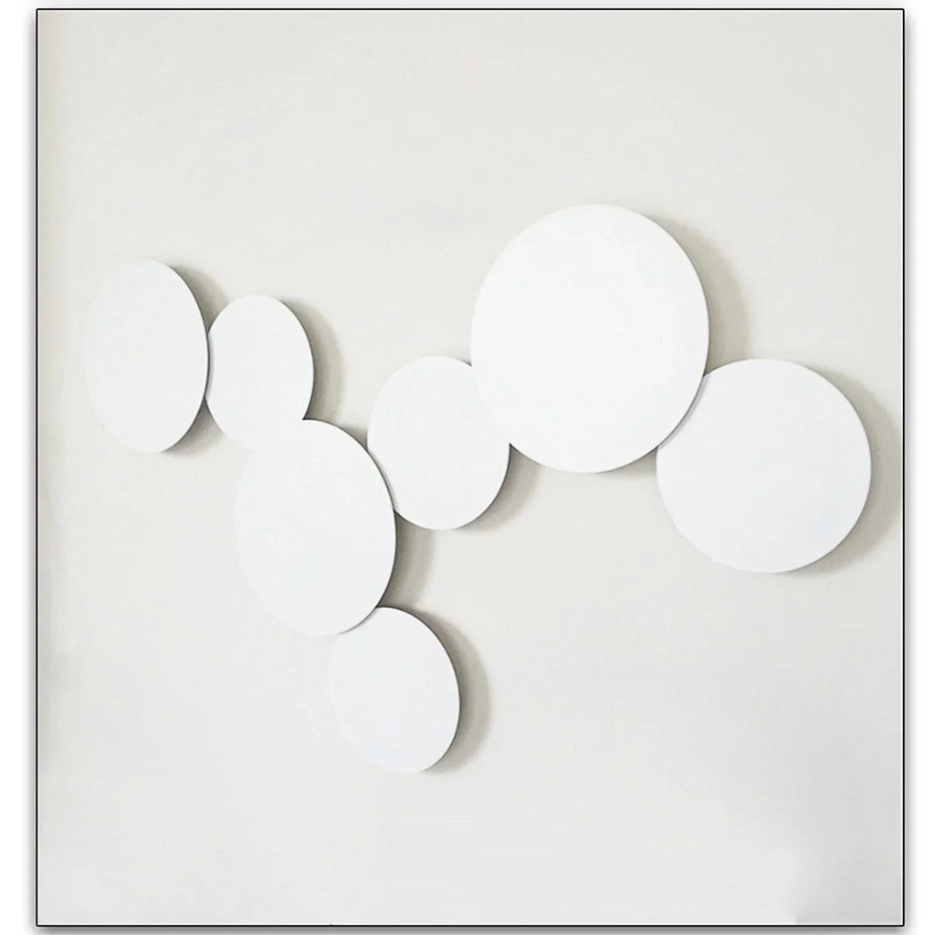 Modern White Metal Circle Round Led Wall Light 7W / 10W — alternate product view 7