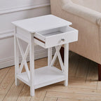 Bedside Table Cabinet Nightstand Small Side End Table Storage Drawer Organizer — alternate product view 5