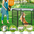 6 Panel Pet Playpen Heavy Duty Puppy Dog Pen Cat Rabbit Fence Foldable 60cm High — alternate product view 4