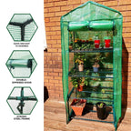 4 Tier Mini Greenhouse Outdoor Garden Plants Grow Green House with PVC Cover — alternate product view 3