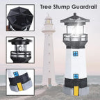 Solar Powered Lighthouse Rotating Led Garden Light House Decoration Ornament UK — alternate product view 9