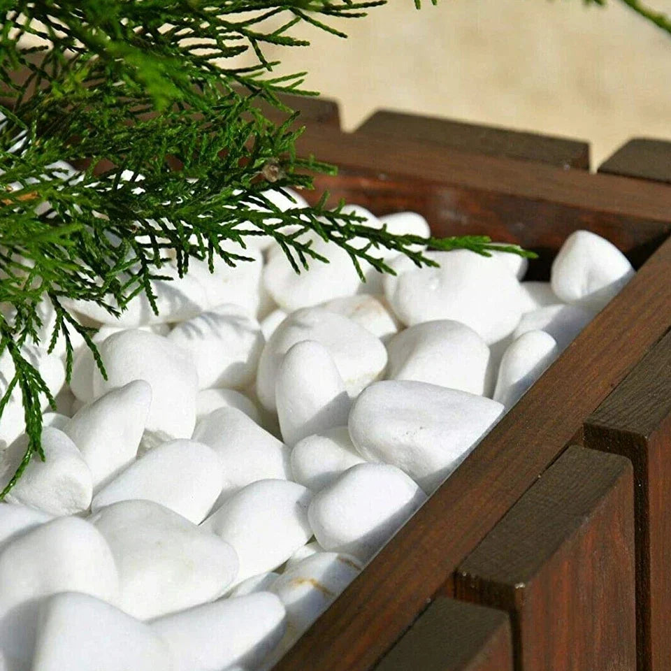 Decorative MARBLE EXTRA WHITE Stones / Pebbles HOME & GARDEN AQUARIUM 20-70 mm — alternate product view 6