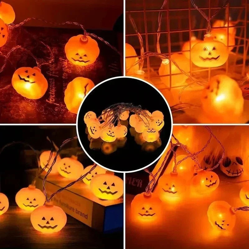 20 String Lights Halloween Pumpkin LED Decoration House Party 3 Meter — main product view