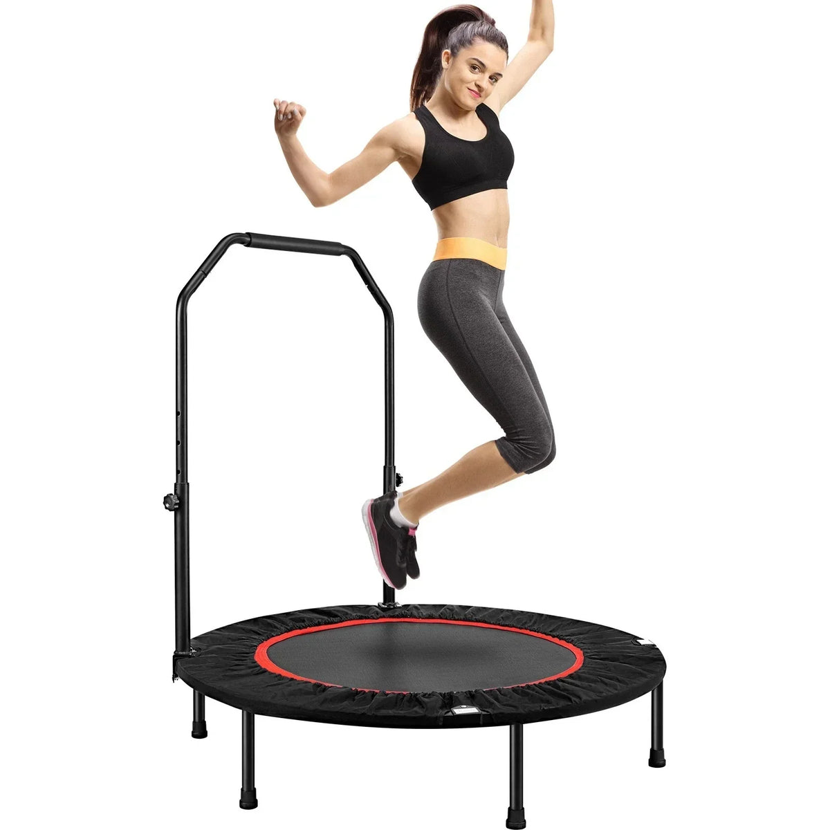 48in Foldable Fitness Trampoline Rebounder Indoor/Outdoor Body Exercise — alternate product view 2