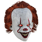 Adult Pennywise Clown Halloween Mask Men — Clown Mask - With lamp — on a clean white background