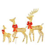 Set of 3 Pre lit Reindeer Deer Family LED Lights Outdoor Garden Xmas Decoration — alternate product view 5