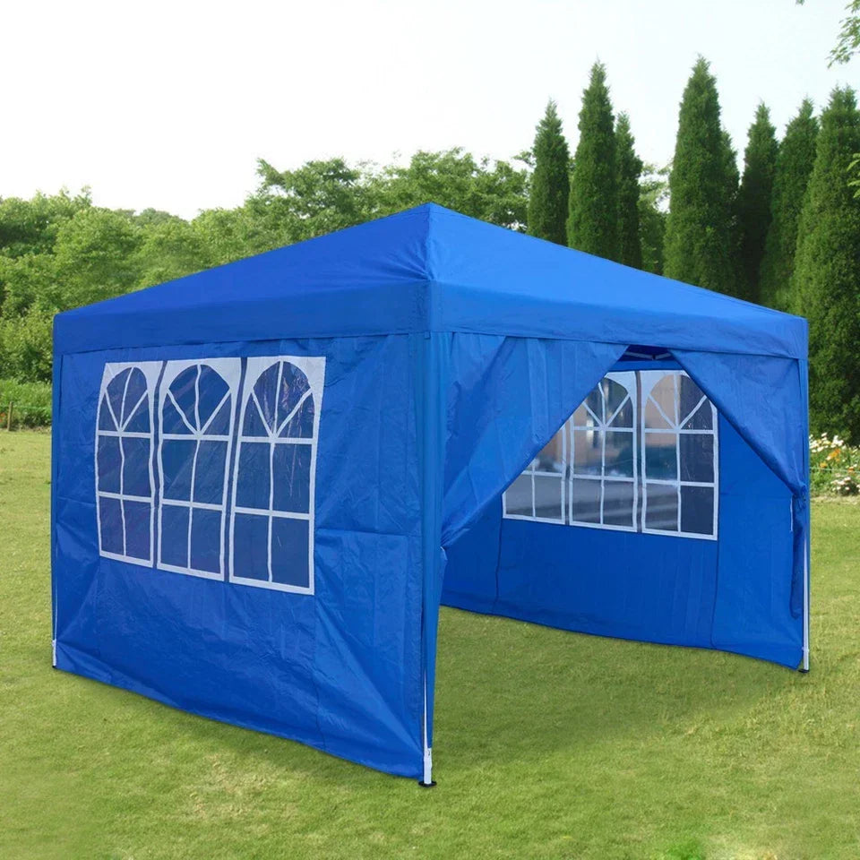 3x3M Heavy Duty Gazebo Marquee Popup Water- proof Garden Party Tent 4 WallSides — alternate product view 6