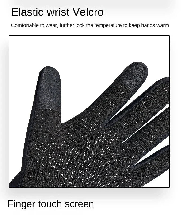 Winter Warm Gloves Thermal Touch Screen Thermal Waterproof Gloves For Cycling — alternate product view 6