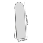 50x160cm Full Length Mirror Free Standing & Wall Mounted Bedroom Dressing Mirror — on a clean white background
