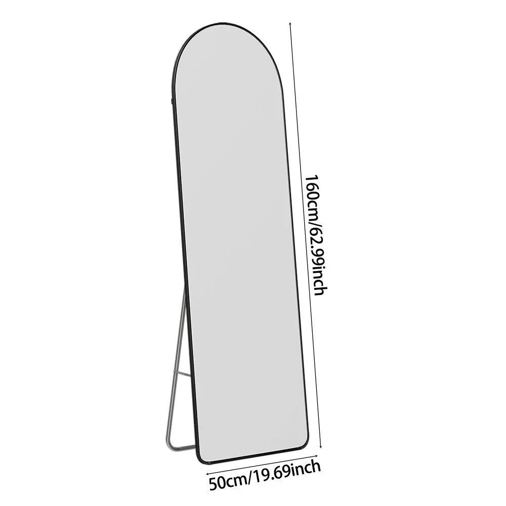 50x160cm Full Length Mirror Free Standing & Wall Mounted Bedroom Dressing Mirror — on a clean white background
