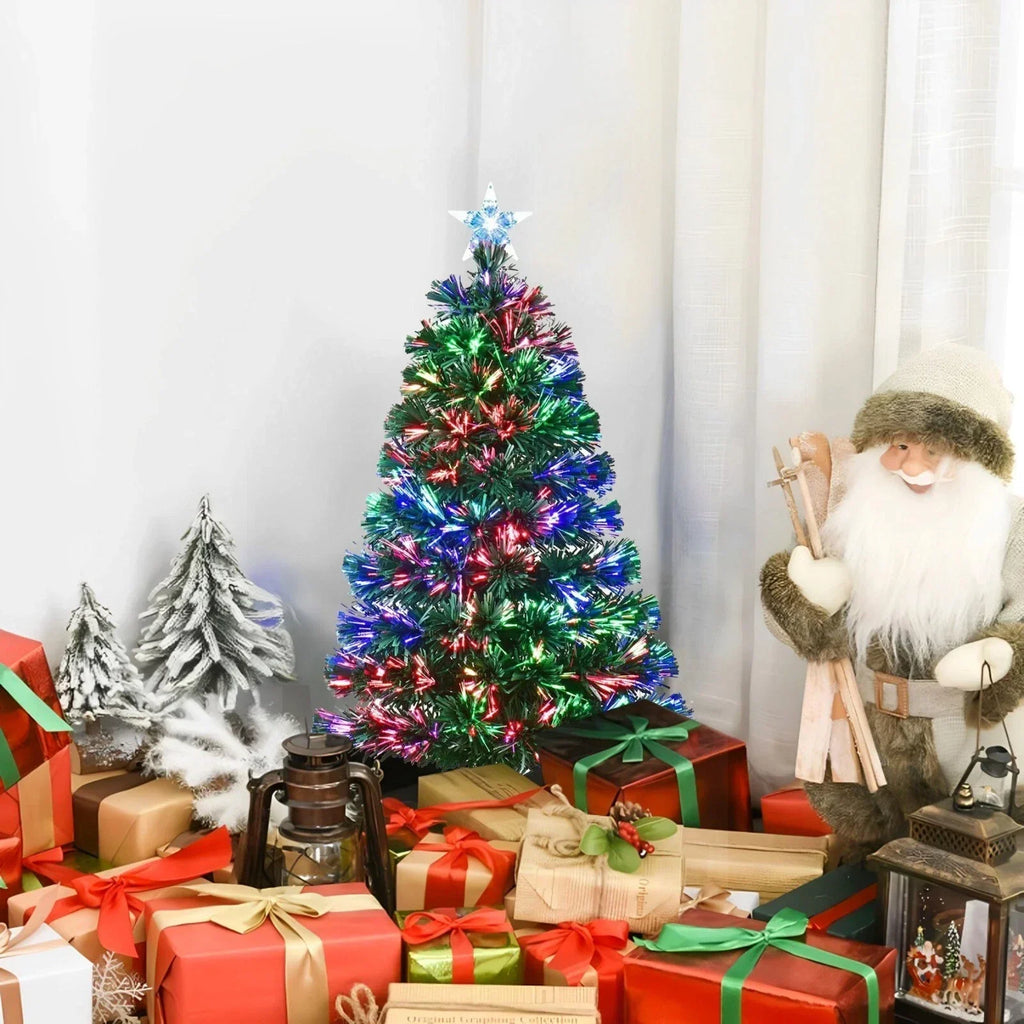 Christmas Tree Fibre Optic Artificial Colour Changing Xmas decor 4FT 5FT — alternate product view 2