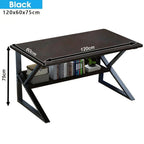 Computer Desk Laptop Pc Study Table Office Desk Home Furniture Workstation Shelf — on a clean white background
