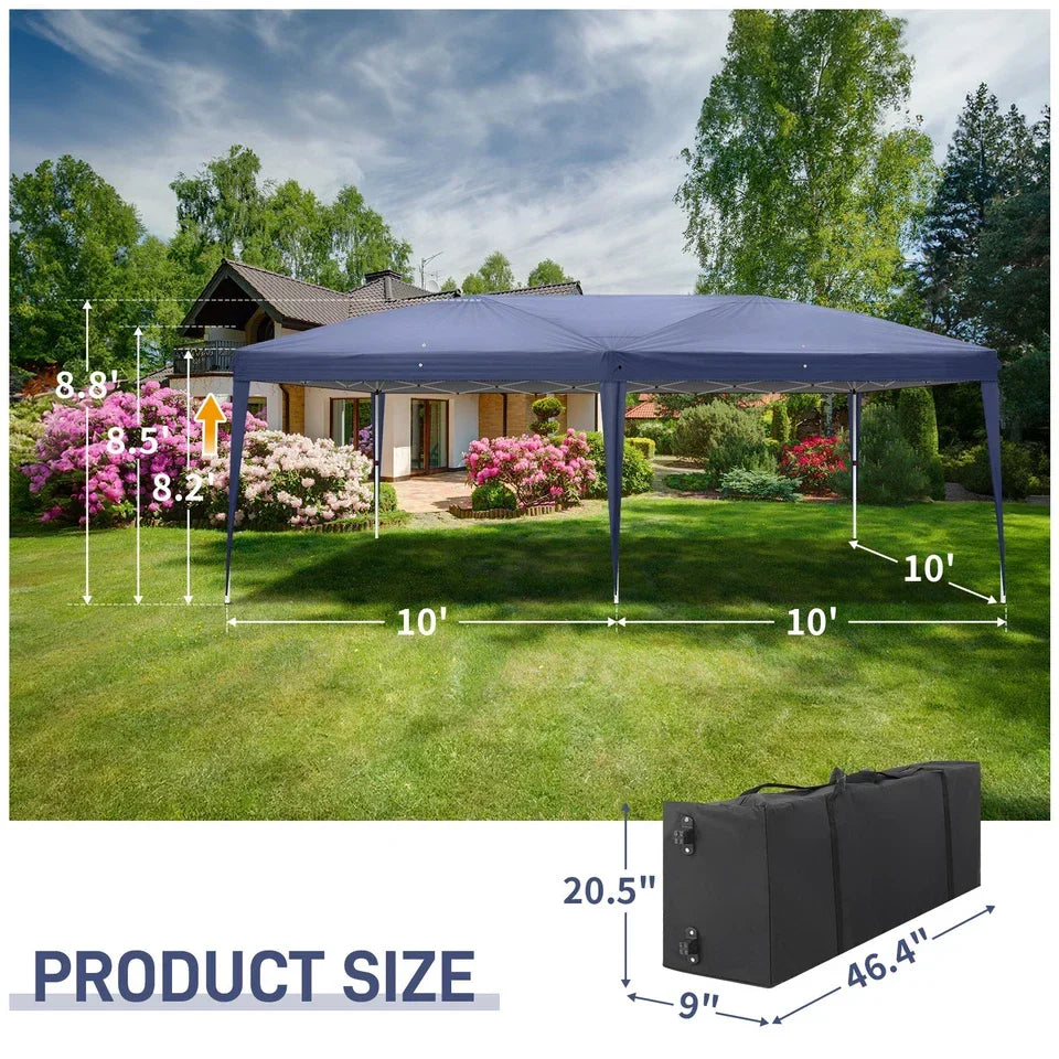 3x6M Pop Up Gazebo Outdoor Patio Party Event Heavy Duty Canopy w/ 6 WallSides UK — alternate product view 8