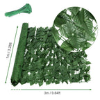 Artificial Hedge Fake Ivy Leaf Garden Fence Privacy Screening Roll Wall Panel 18x2m — alternate product view 6