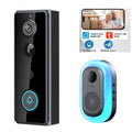 Safe Doorbell Camera Wireless, Smarter Way to Protect Your Home, Wireless WiFi — on a clean white background