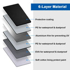 Waterproof 6 Layer Car Cover Heavy Duty Cotton Lined UV Protection — alternate product view 5