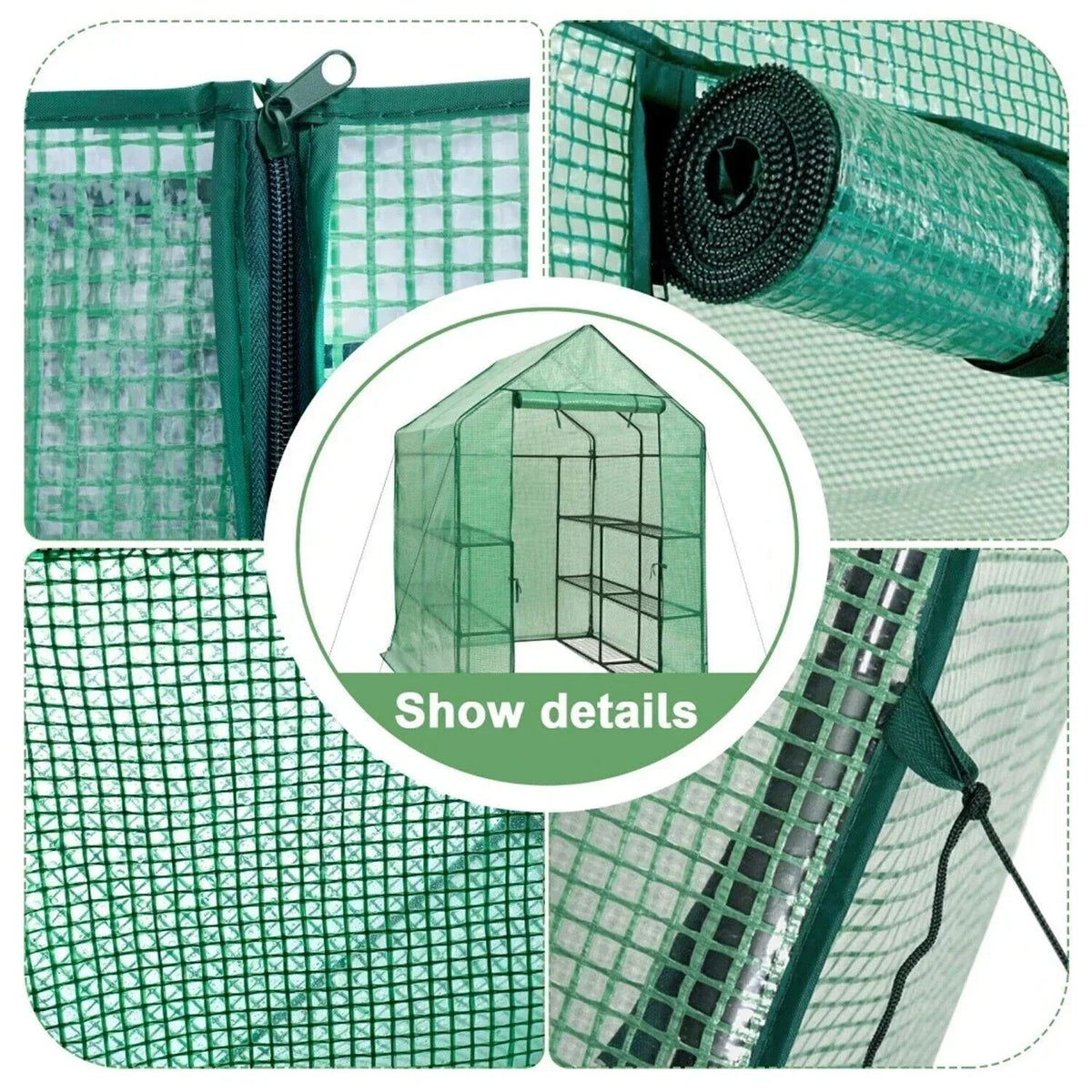 Replacement Spare PE Cover for Walk In Greenhouse Green House Garden — alternate product view 2