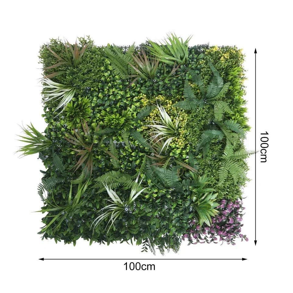 Artificial Green Living Wall Hedge Plant Panel In / Outdoor UV Stable 100x100cm — alternate product view 10