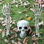 Skeleton Bones Prop Ground Breaking Scary Halloween Decoration Human Skull Party — alternate product view 3