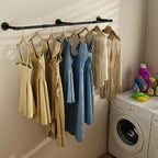 6ft Heavy Duty Clothes Rail Pipe Garment Rack Wall Mounted Hanging Clothes Pole — alternate product view 8