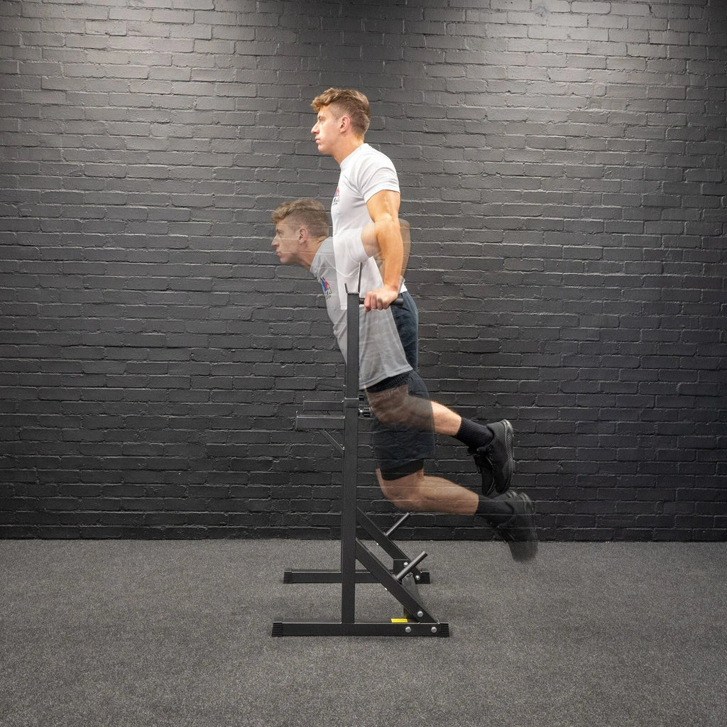 GYM MASTER Adjustable Squat Dip Rack Weight Lifting Stand Power Cage Frame — alternate product view 7