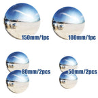 6PCS Garden Sphere Stainless Steel Mirror Gazing Balls — on a clean white background