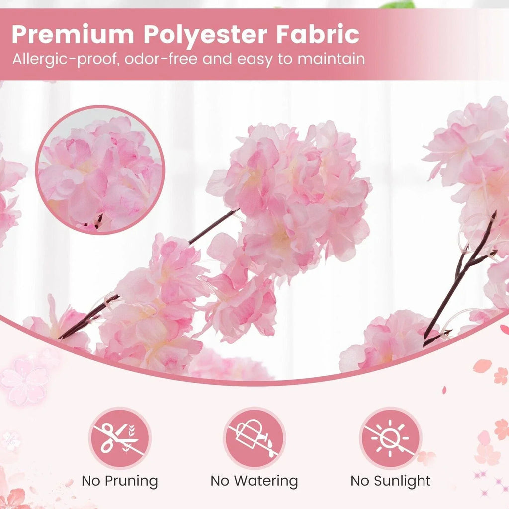 190cm Tall Artificial Cherry Blossom Tree Faux Floral Plant 1170 Flowers — alternate product view 11