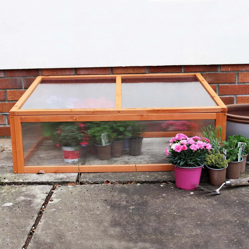 Wooden Cold Frame Mini Green Grow House Garden Plants Vegetables Seeds — alternate product view 2