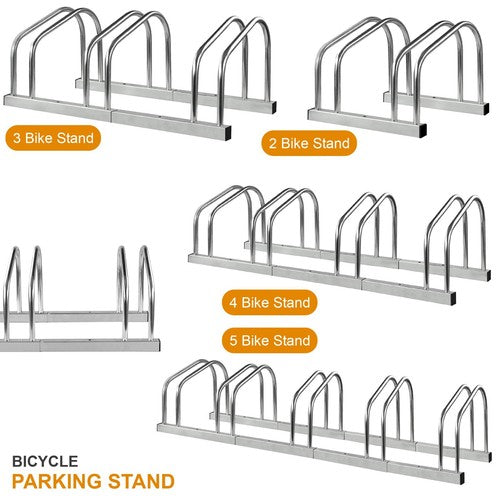 Bike Stand Rack For Bicycle Parking Stand Floor Wall Mount Indoor Outdoor New — alternate product view 2