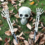 Skeleton Bones Prop Ground Breaking Scary Halloween Decoration Human Skull Party — alternate product view 4