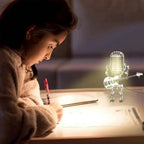 Retro Microphone Robot Desk Lamp LED Table Light Steampunk Ornament Decor Gifts — alternate product view 5