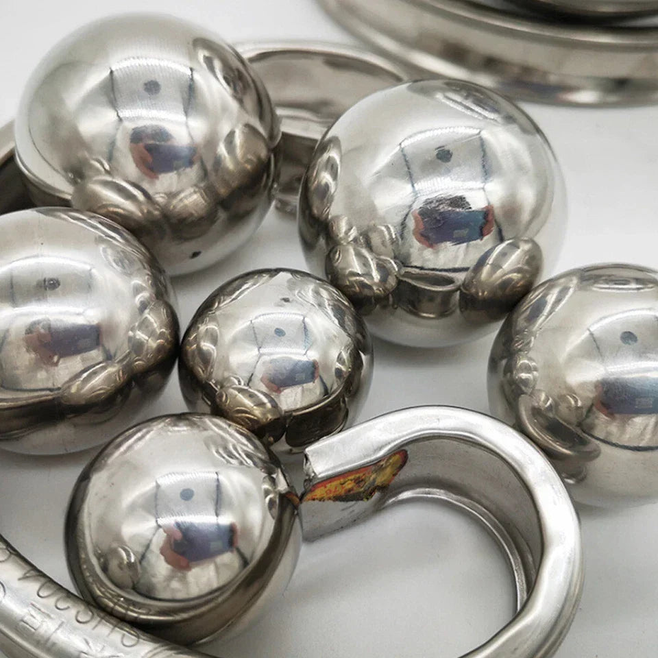 6PCS Garden Sphere Stainless Steel Mirror Gazing Balls — alternate product view 2