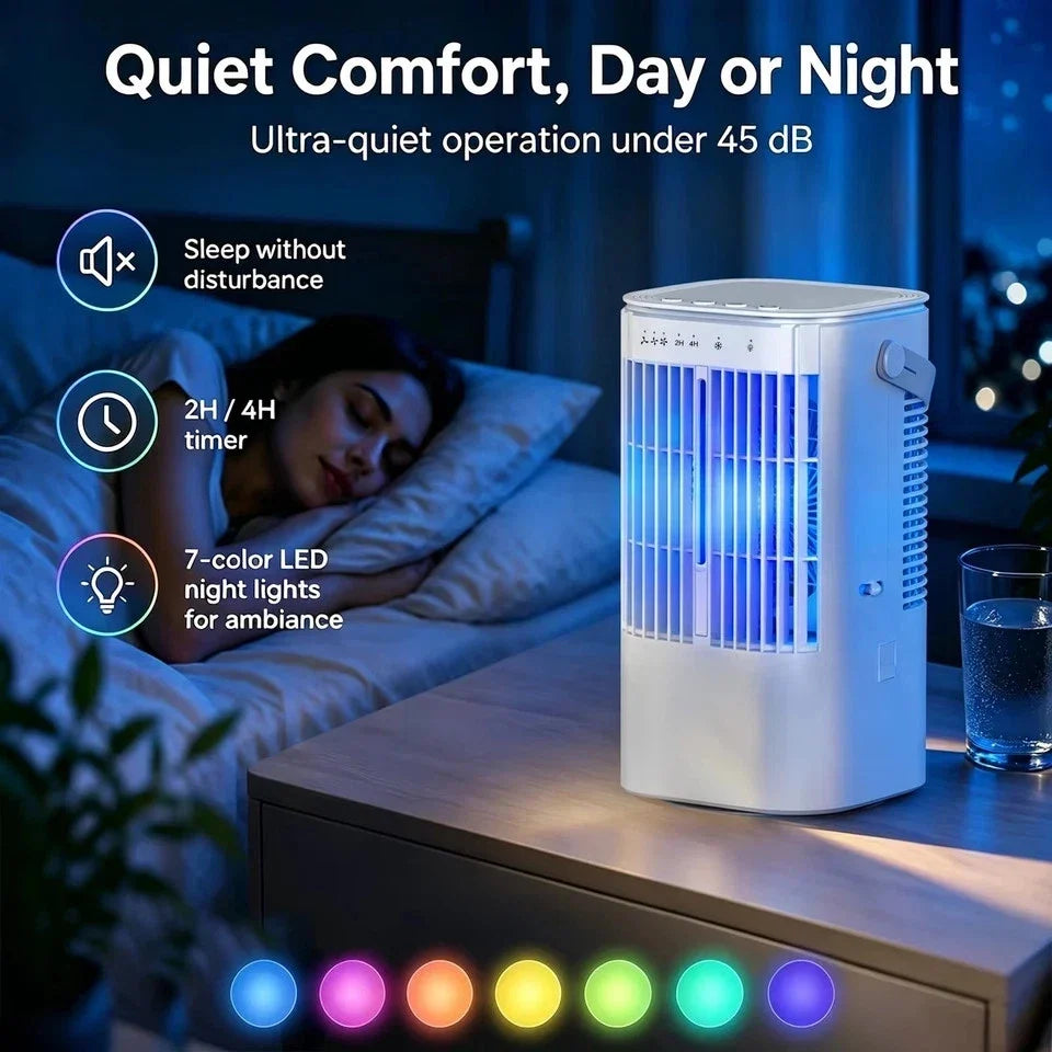 10L Portable Cooler Air Conditioning Unit Fan Humidifier With Remote Control UK — alternate product view 3