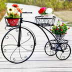 Bicycle Planter Metal Plant Stand Garden Bike Flower Pot Cart Holder Basket Deco — alternate product view 3
