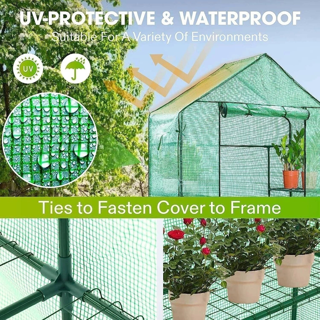 Replacement Spare PE Cover for Walk In Greenhouse Green House Garden — alternate product view 3