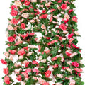 6pcs pink 48 FT Flower Garland Fake Rose Vine Artificial Flowers Hanging decor — alternate product view 2