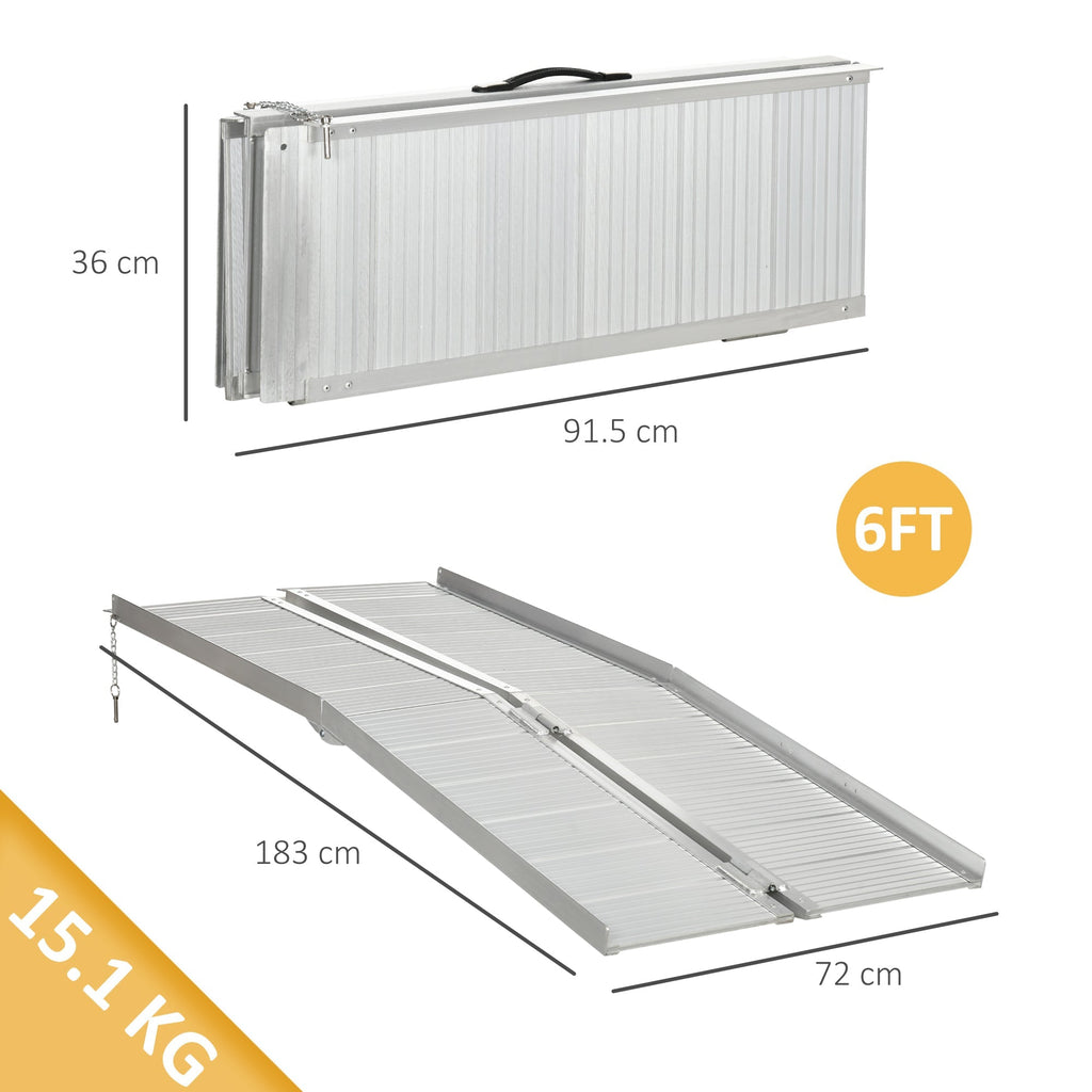 6ft Portable Folding Wheelchair Ramp — alternate product view 3