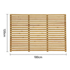 6ft Contemporary Slatted Rough Sawn Treated Fence Panel — 4x6ft ( 120x180cm ) — product view
