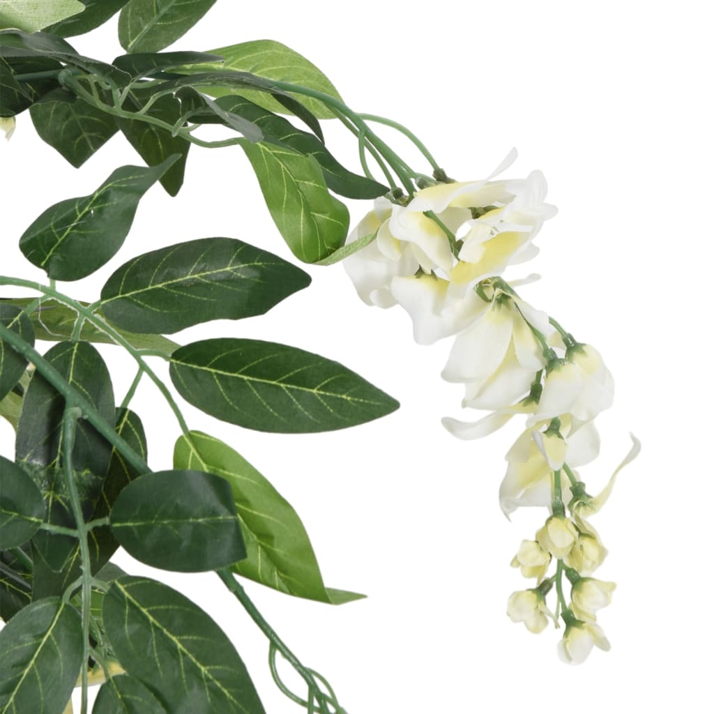 Artificial Wisteria Tree Artificial Plant 840 Leaves Green and White — alternate product view 3