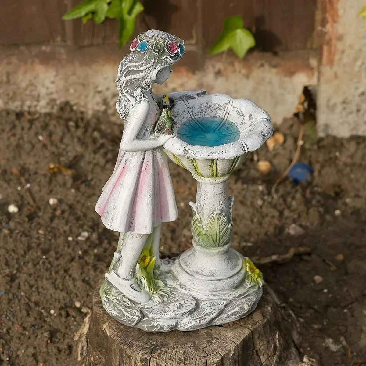 Garden Ornament Solar Powered Garden Angel Fairy Statue home Decor Figurine — alternate product view 3