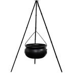 Halloween Decor Outdoor Large Witches Cauldron on Tripod with Light Yard Decor — alternate product view 5