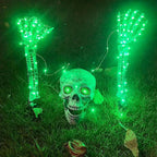 Large Ground Breaking Skeleton with Light Up Eyes Halloween Decoration Prop — alternate product view 5