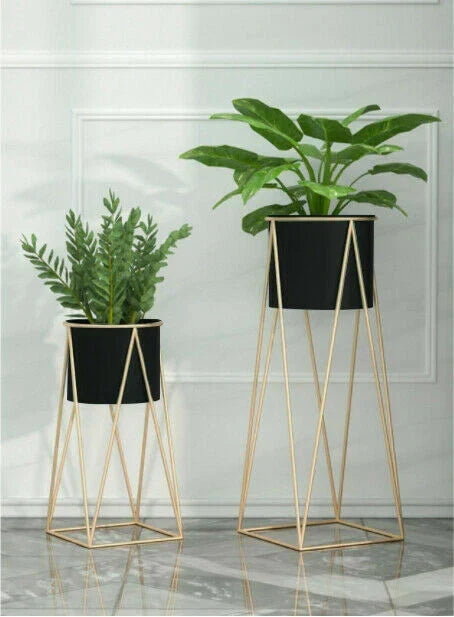 Metal Planter Stand With Plant Pot Flower Pot — main product view