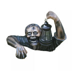LED Lantern Garden Statue Decoration Halloween Zombie Tomb Climbing Sculpture — alternate product view 4